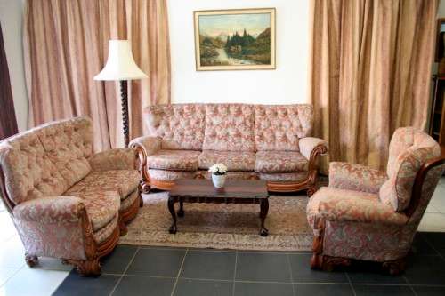 A gorgeous "Baroque Rococo" styled upholstered lounge suite with incredible carved detailing