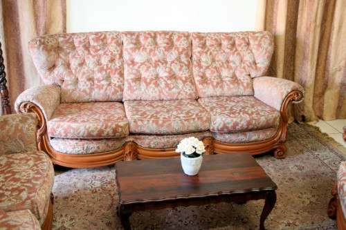 A gorgeous "Baroque Rococo" styled upholstered lounge suite with incredible carved detailing