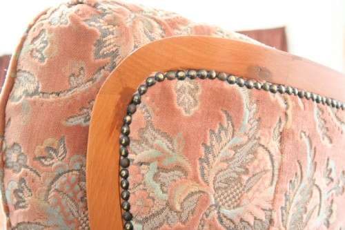 A gorgeous "Baroque Rococo" styled upholstered lounge suite with incredible carved detailing