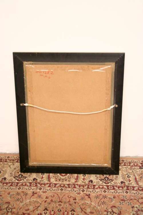 **RS17** A fantastic framed behind glass charcoal sketch signed "Michaloo", stunning art.