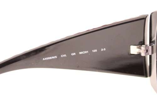 An incredible pair of black Armani Exchange (model AX008NS) unisex sunglasses in its original box