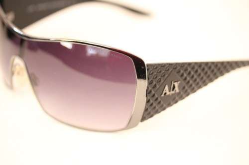 An incredible pair of black Armani Exchange (model AX008NS) unisex sunglasses in its original box