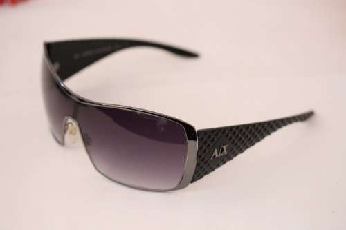 An incredible pair of black Armani Exchange (model AX008NS) unisex sunglasses in its original box