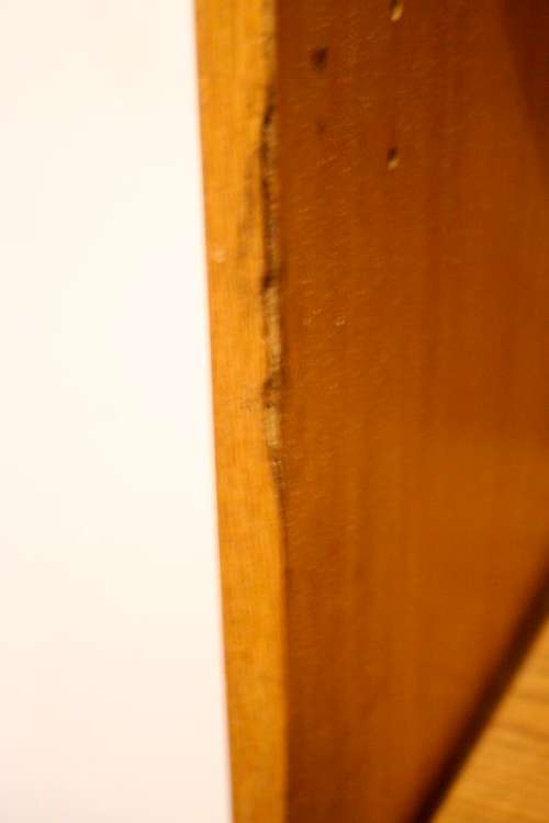 A wonderful sturdy 3-shelf Oak bookcase with clean uncomplicated lines.