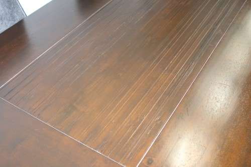 Stunning stylish teak 180cm dining table with awesome grey and white high-back chairs!