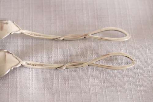 A beautiful antique sterling silver Art Nouveau (c1895 to 1910) USA made fruit spoon & fork set