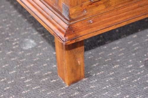 **RS17_Clearance** Balinese Teak entertainment cabinet with fold-back doors and two drawers