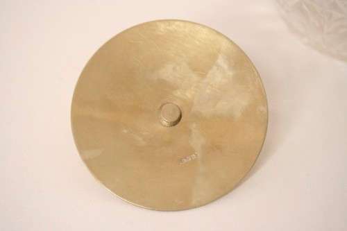 An awesome crystal glass ice bucket w an EPNS handle & lid - ideal for a whisky tray,drinks cabinet