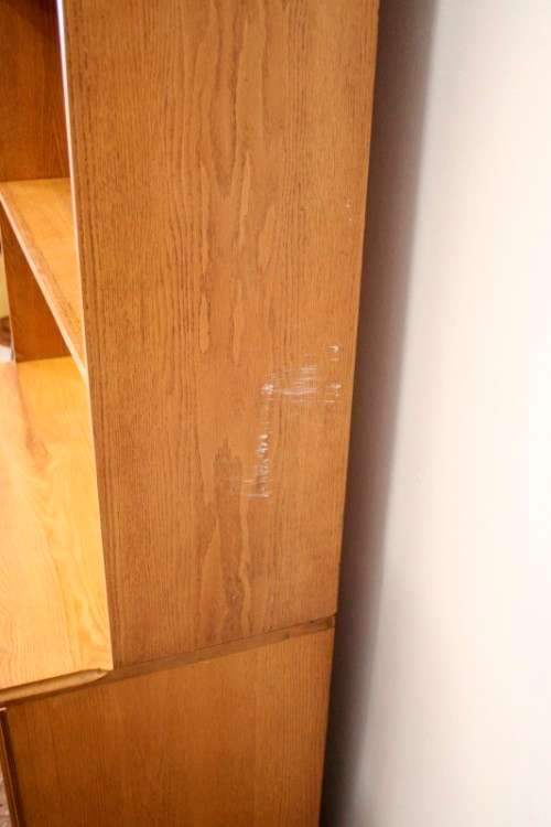 A lovely stylish wooden book case in very good condition. Great in a study, reading room! RS17Sale