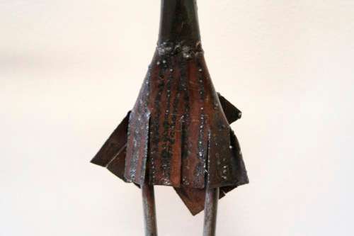 **RS17** A stunning tall beaded metal candle holder in great condition - great for ambience lighting