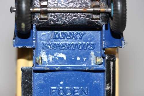 A superb vintage (c1950) original die-cast Dinky Foden 14-ton red & yellow "Shell" tanker (No. 504)