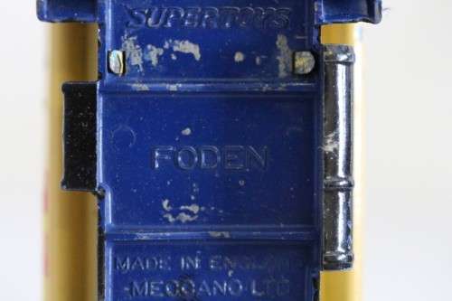 A superb vintage (c1950) original die-cast Dinky Foden 14-ton red & yellow "Shell" tanker (No. 504)