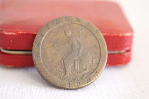 An incredibly rare antique (1797) Great Britain King George III Penny (Cartwheel) coin - WOW!!!