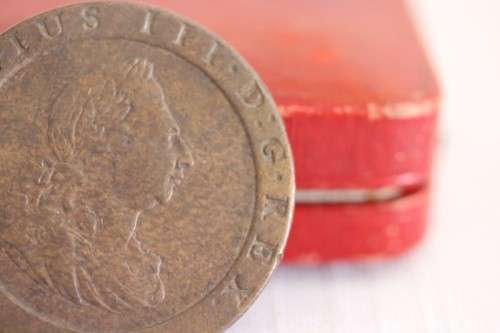 An incredibly rare antique (1797) Great Britain King George III Penny (Cartwheel) coin - WOW!!!