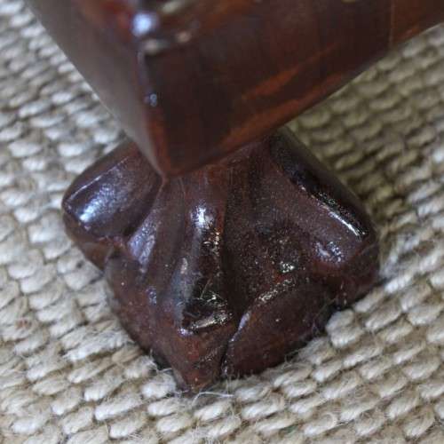 A magnificent large and HEAVY hand carved solid Imbuia ball & claw Kist with brass embellishments