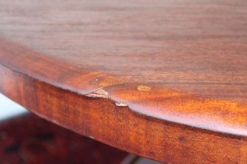 An amazing antique William IV (c1830) large Rosewood centre pedestal table on brass castors