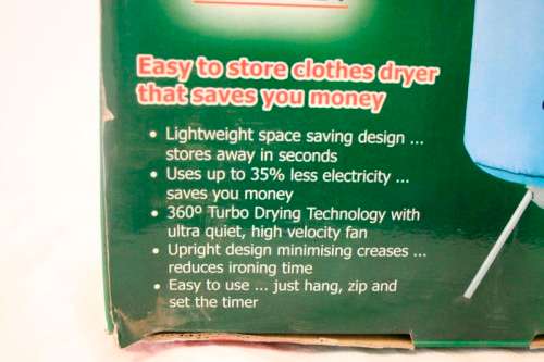 A wonderful Genesis Dry fast in its original packaging, save electricity and easy storage.