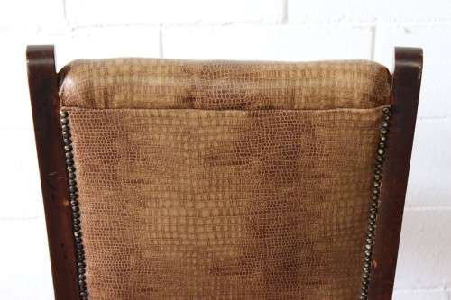 A magnificent and RARE Edwardian office chair with incredible marquetry inlay detailing on castors!!