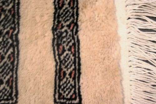 A superb and rare beige Iranian Turkomen Persian carpet (2.02m x 3.13m) in beautiful condition