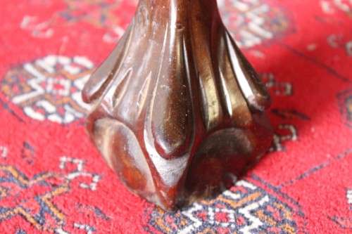 Magnificent tall Imbuia cocktail cabinet w/ a fold-down serving shelf & ball & claw legs - RS17Sale