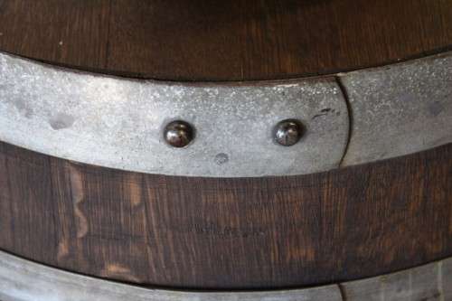 Original solid French Oak wine barrels with the original hoops in good condition!