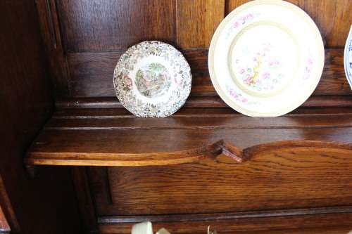An impressive antique 19th-century Flemish honeyed Oak double-buffet w/ incredible carved detailing