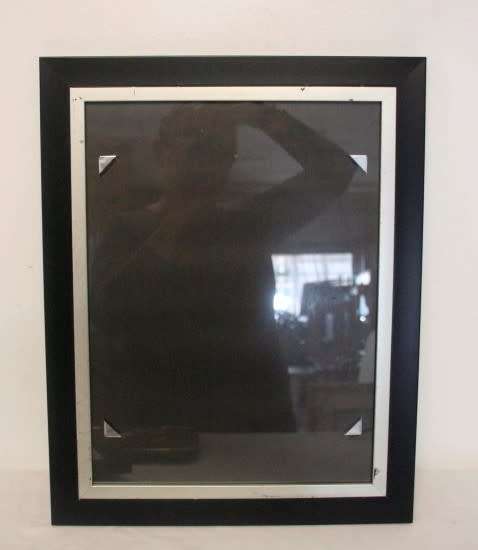 **RS17** Two lovely larger sized wall mounted photo/certificate frames with glass.