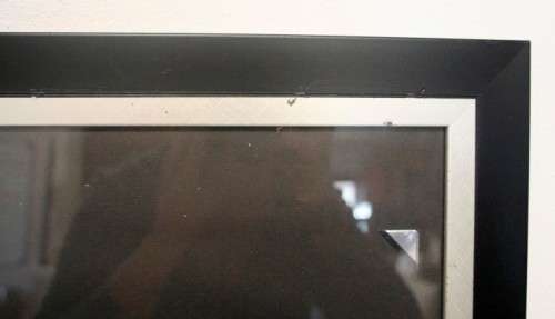 **RS17** Two lovely larger sized wall mounted photo/certificate frames with glass.