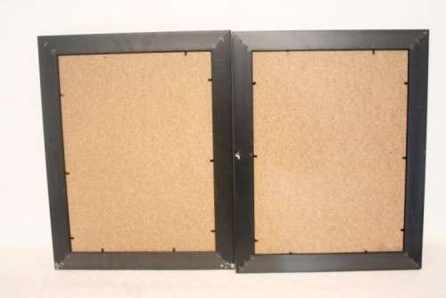 **RS17** Two lovely larger sized wall mounted photo/certificate frames with glass.