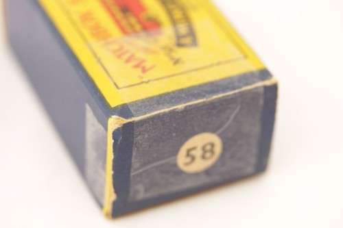 A rare original vintage (c1959) Matchbox No. 58 blue British European Airways die-cast model coach