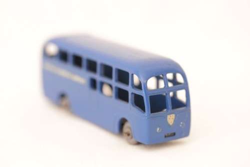 A rare original vintage (c1959) Matchbox No. 58 blue British European Airways die-cast model coach