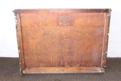 **RS17_Clearance** Rare antique (1839) leather-top cabinet off the British MV Carnarvon Castle ship