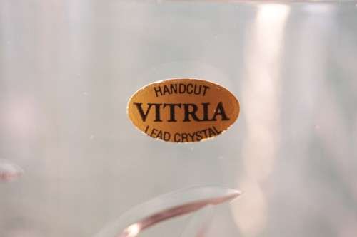 **RS17** A magnificent modern designed Bohemia hand-cut Vitria lead crystal 1200ml ice bucket