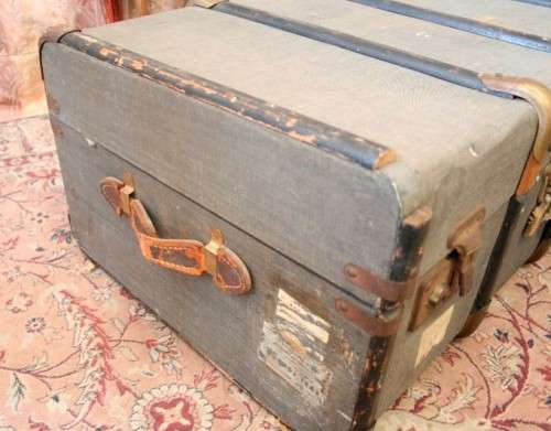 A fabulous, large vintage suitcase/ travel trunk - ideal for extra storage in the house/ display