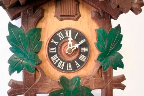 A fabulous rare original vintage hand carved German made 1-day Black Forest cuckoo clock.