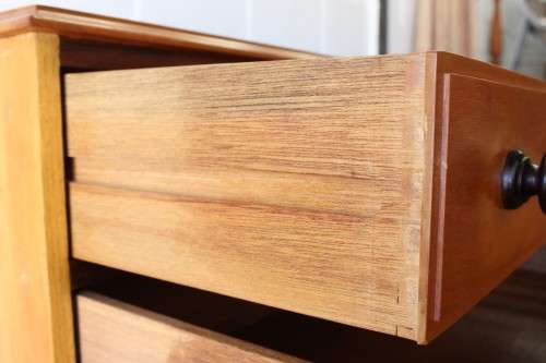 An awesome Yellowwood and Imbuia (jongmans kas) wardrobe with two large top drawers