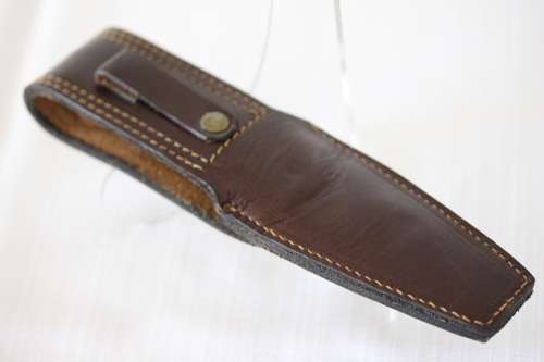 **RS17** A hand made "Buizz" hunting knife w/ brass embellishments - perfect gift 4 any collector
