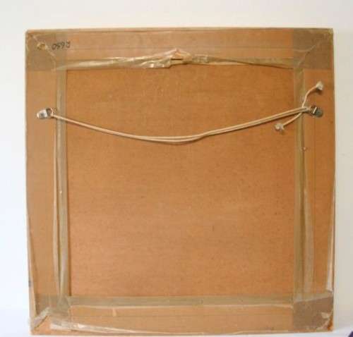 An exquisite signed "JM" print framed behind glass of four Arum Lilies. Stunning in all areas.