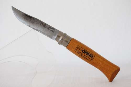 **RS17** A French made Opinel No.8 folding knife with a wooden handle - great for camping/ hiking!