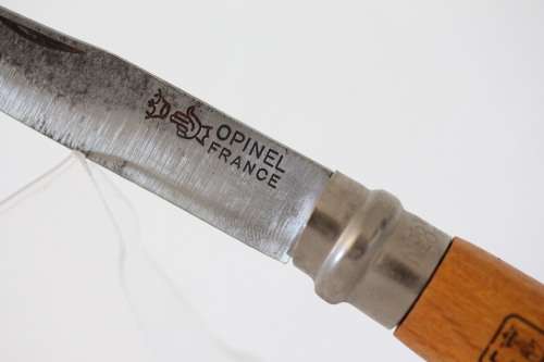 **RS17** A French made Opinel No.8 folding knife with a wooden handle - great for camping/ hiking!