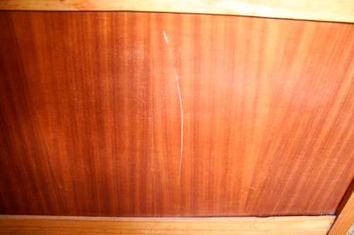 **RD17** A beautiful vintage 6-drawer Oak knee-hole desk with a large work surface.