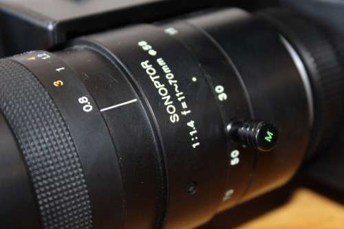 A Sony HVC 3000 (c.1980) video camera in its case with battery charger and cassette recorder!!