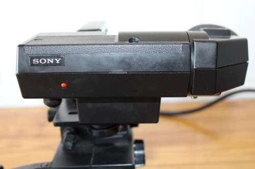 A Sony HVC 3000 (c.1980) video camera in its case with battery charger and cassette recorder!!