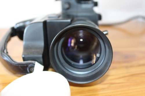 A Sony HVC 3000 (c.1980) video camera in its case with battery charger and cassette recorder!!