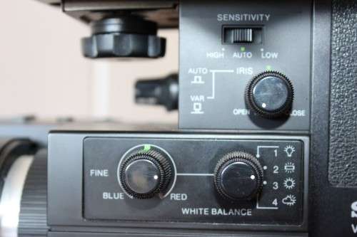 A Sony HVC 3000 (c.1980) video camera in its case with battery charger and cassette recorder!!