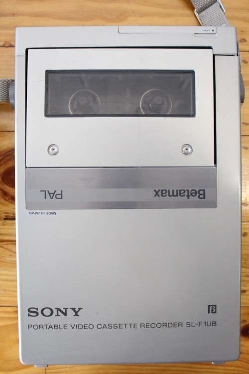 A Sony HVC 3000 (c.1980) video camera in its case with battery charger and cassette recorder!!
