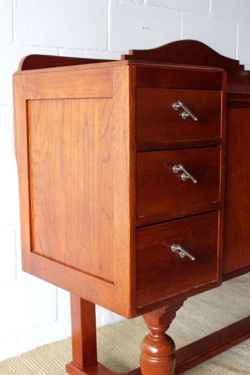 **RS17** Awesome vintage Art Deco buffet server w/ 6x good size drawers & double-door cupboard