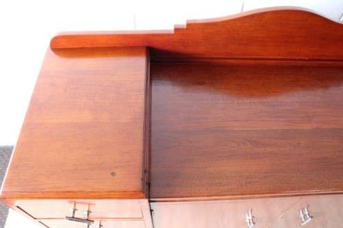 **RS17** Awesome vintage Art Deco buffet server w/ 6x good size drawers & double-door cupboard