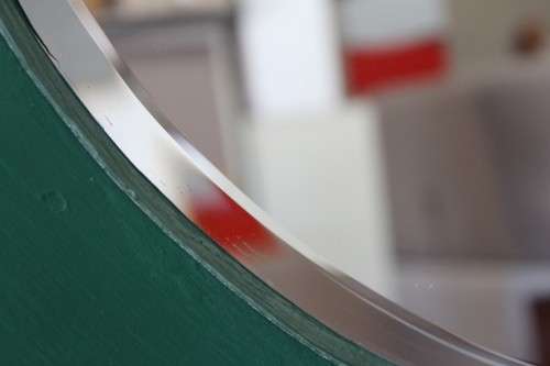 A lovely green painted hall stand w/a centre mirror, storage drawer & space for umbrellas/ canes etc