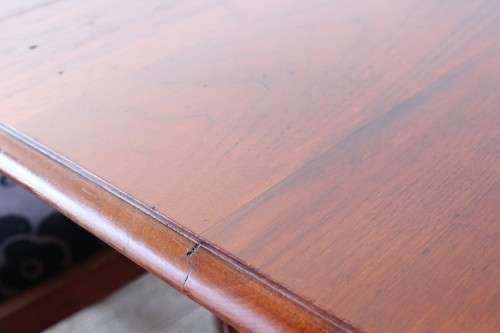 **RS17** Amazing vintage solid Teak extendable dining room table with four upholstered chairs